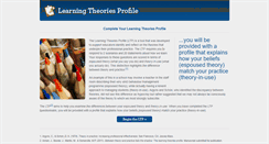 Desktop Screenshot of learningtheoriesprofile.com